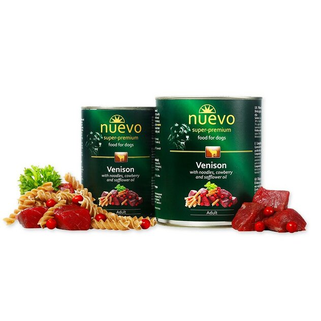 nuevo dog adult venison menue konzerva-